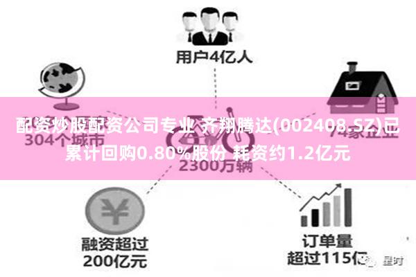 配资炒股配资公司专业 齐翔腾达(002408.SZ)已累计回购0.80%股份 耗资约1.2亿元