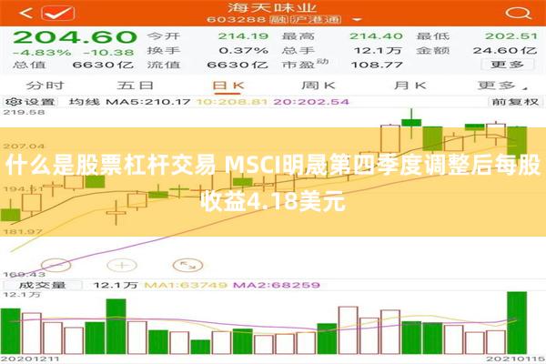 什么是股票杠杆交易 MSCI明晟第四季度调整后每股收益4.18美元